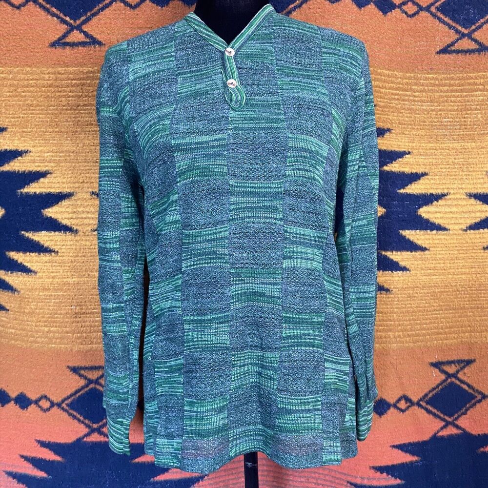 Vintage Bus Stop By Robert Bruce Open Knit Pullover Sweater Top. Small. USA.